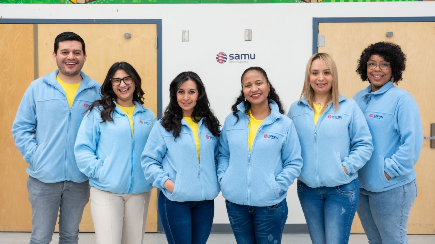 The SAMU First Response team is an incredibly hard working and resilient force of nature. Pictured here are members of the respite, travel, services and logistics teams.